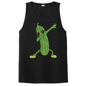 Dabbing Pickle Dancing Cucumber Lover Funny Funny Gift PosiCharge Competitor Tank