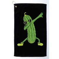 Dabbing Pickle Dancing Cucumber Lover Funny Funny Gift Golf Towel