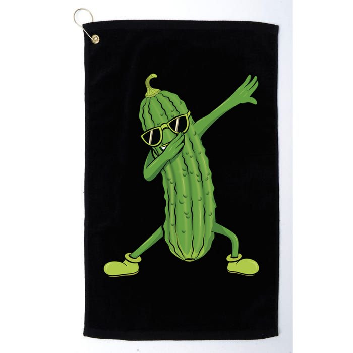 Dabbing Pickle Dancing Cucumber Lover Funny Funny Gift Golf Towel