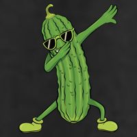 Dabbing Pickle Dancing Cucumber Lover Funny Funny Gift Golf Towel