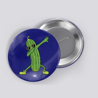 Dabbing Pickle Dancing Cucumber Lover Funny Funny Gift Button