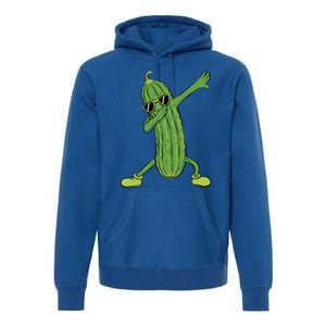 Dabbing Pickle Dancing Cucumber Lover Funny Funny Gift Premium Hoodie