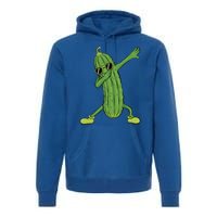 Dabbing Pickle Dancing Cucumber Lover Funny Funny Gift Premium Hoodie