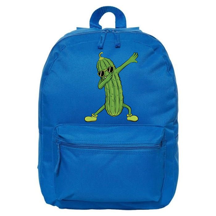 Dabbing Pickle Dancing Cucumber Lover Funny Funny Gift 16 in Basic Backpack
