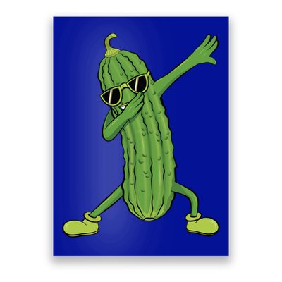 Dabbing Pickle Dancing Cucumber Lover Funny Funny Gift Poster