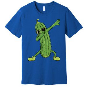 Dabbing Pickle Dancing Cucumber Lover Funny Funny Gift Premium T-Shirt