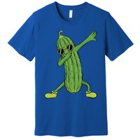 Dabbing Pickle Dancing Cucumber Lover Funny Funny Gift Premium T-Shirt