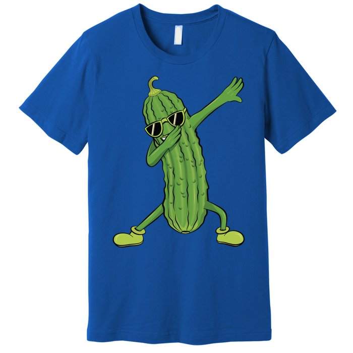 Dabbing Pickle Dancing Cucumber Lover Funny Funny Gift Premium T-Shirt