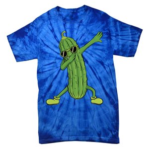 Dabbing Pickle Dancing Cucumber Lover Funny Funny Gift Tie-Dye T-Shirt