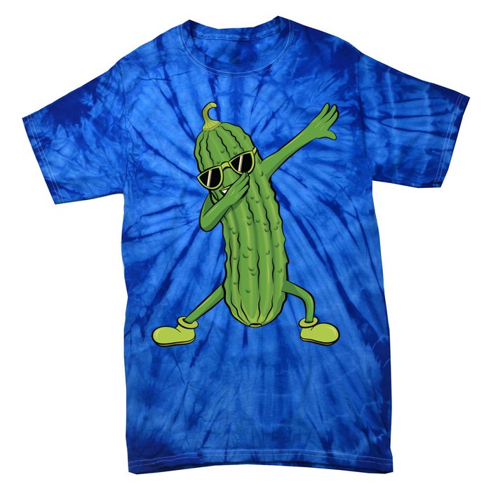 Dabbing Pickle Dancing Cucumber Lover Funny Funny Gift Tie-Dye T-Shirt