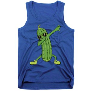 Dabbing Pickle Dancing Cucumber Lover Funny Funny Gift Tank Top