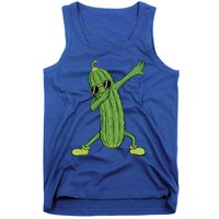 Dabbing Pickle Dancing Cucumber Lover Funny Funny Gift Tank Top