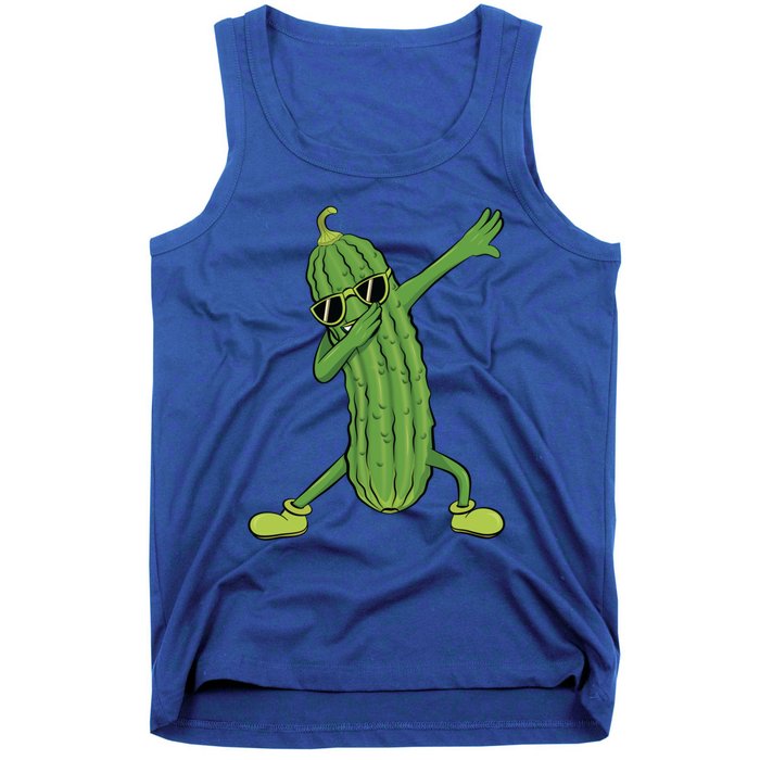 Dabbing Pickle Dancing Cucumber Lover Funny Funny Gift Tank Top