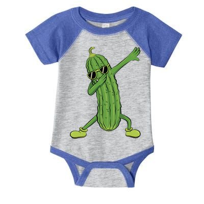 Dabbing Pickle Dancing Cucumber Lover Funny Funny Gift Infant Baby Jersey Bodysuit