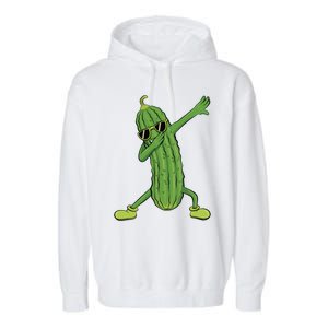 Dabbing Pickle Dancing Cucumber Lover Funny Funny Gift Garment-Dyed Fleece Hoodie