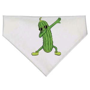 Dabbing Pickle Dancing Cucumber Lover Funny Funny Gift USA-Made Doggie Bandana