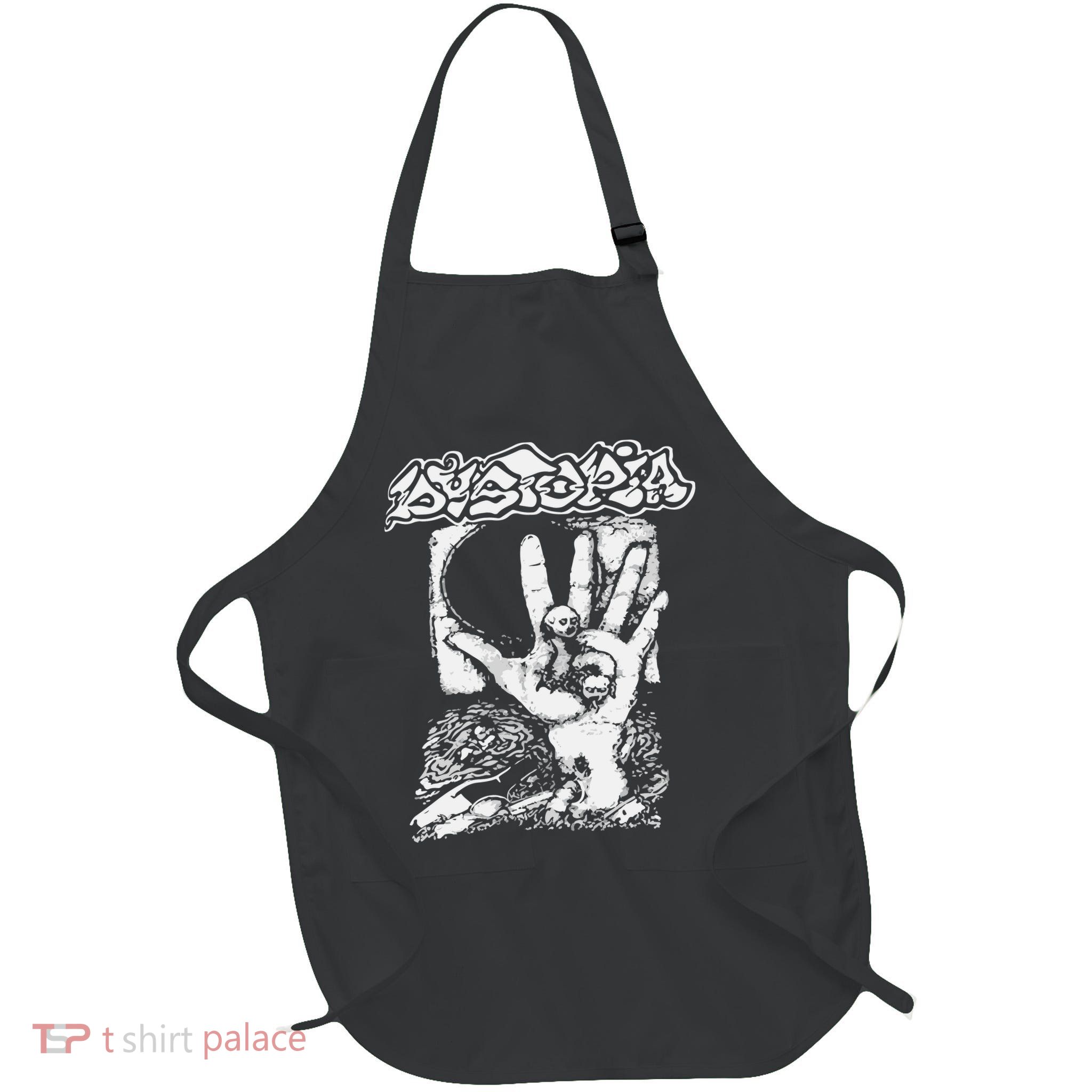 Dystopia Pollution Full-Length Apron With Pockets