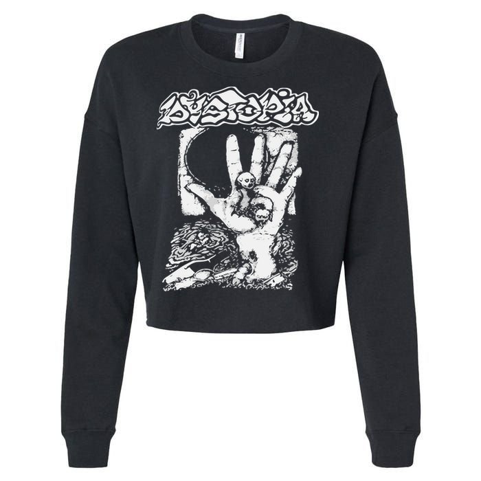 Dystopia Pollution Cropped Pullover Crew