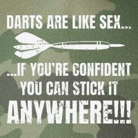 Dart Players Darts Are Like Sex Stick Anywhere Funny Legacy Tie Dye Trucker Hat