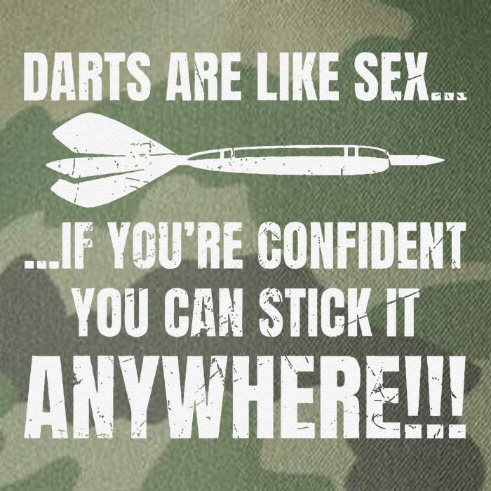 Dart Players Darts Are Like Sex Stick Anywhere Funny Legacy Tie Dye Trucker Hat