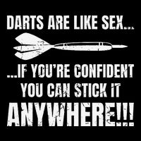 Dart Players Darts Are Like Sex Stick Anywhere Funny 16 in Basic Backpack