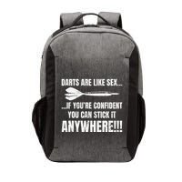 Dart Players Darts Are Like Sex Stick Anywhere Funny Vector Backpack
