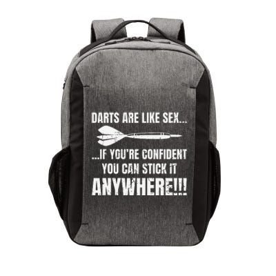 Dart Players Darts Are Like Sex Stick Anywhere Funny Vector Backpack