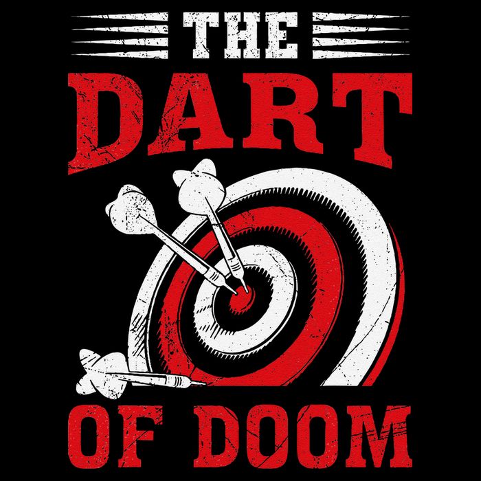 Darts Player Dart Of The Doom Funny Darts Lovers 7-Panel Snapback Hat