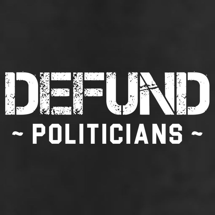 Defund Politicians Defund The Government 7 Panel Mesh Trucker Snapback Hat