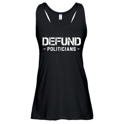 Defund Politicians Defund The Government Ladies Essential Flowy Tank