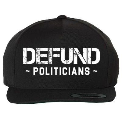 Defund Politicians Defund The Government Wool Snapback Cap