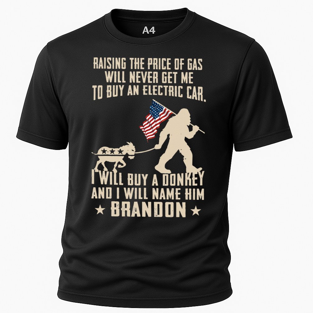 Donkey Pox Destroying America Funny Bigfoot Anti Biden Cooling Performance Crew T-Shirt