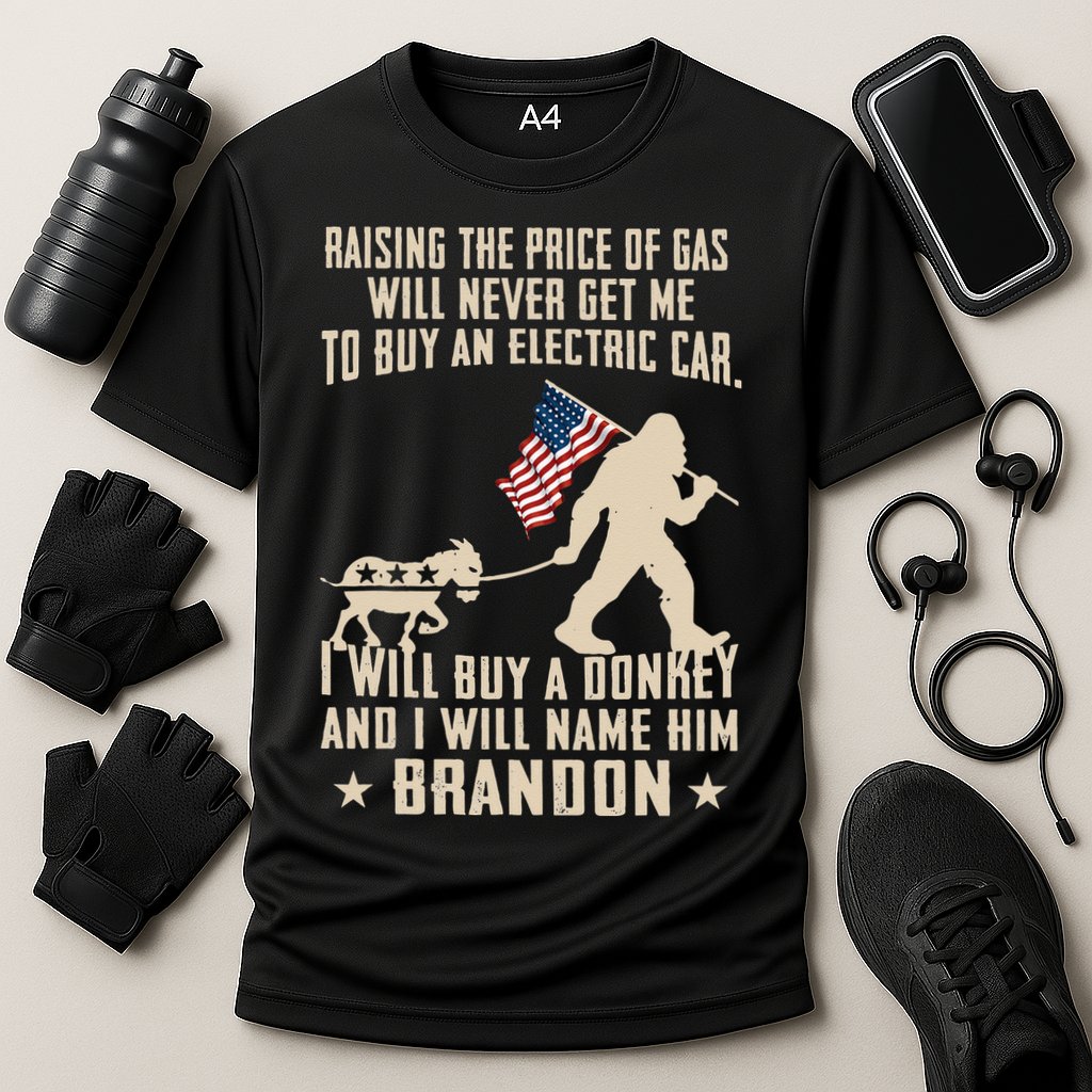 Donkey Pox Destroying America Funny Bigfoot Anti Biden Cooling Performance Crew T-Shirt