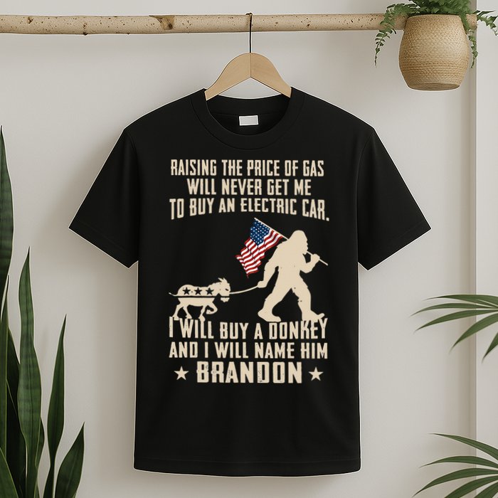 Donkey Pox Destroying America Funny Bigfoot Anti Biden T-Shirt
