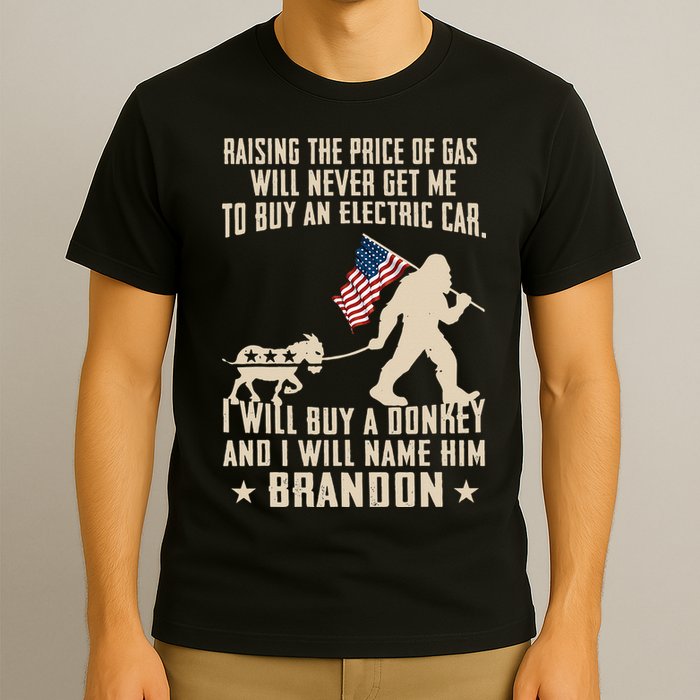 Donkey Pox Destroying America Funny Bigfoot Anti Biden T-Shirt
