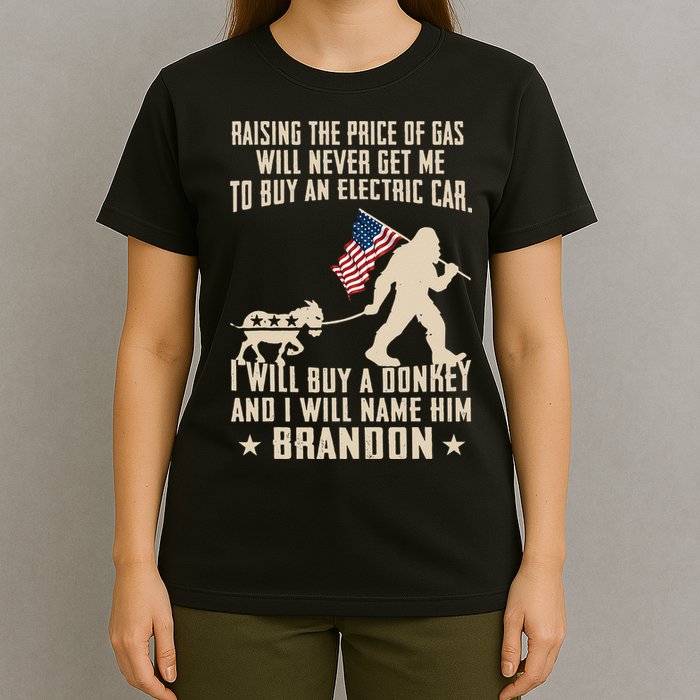 Donkey Pox Destroying America Funny Bigfoot Anti Biden T-Shirt
