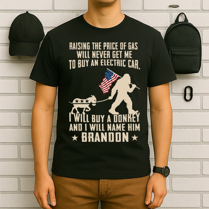 Donkey Pox Destroying America Funny Bigfoot Anti Biden T-Shirt