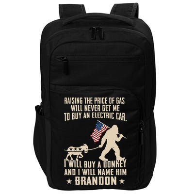 Donkey Pox Destroying America Funny Bigfoot Anti Biden Impact Tech Backpack