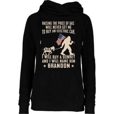 Donkey Pox Destroying America Funny Bigfoot Anti Biden Womens Funnel Neck Pullover Hood