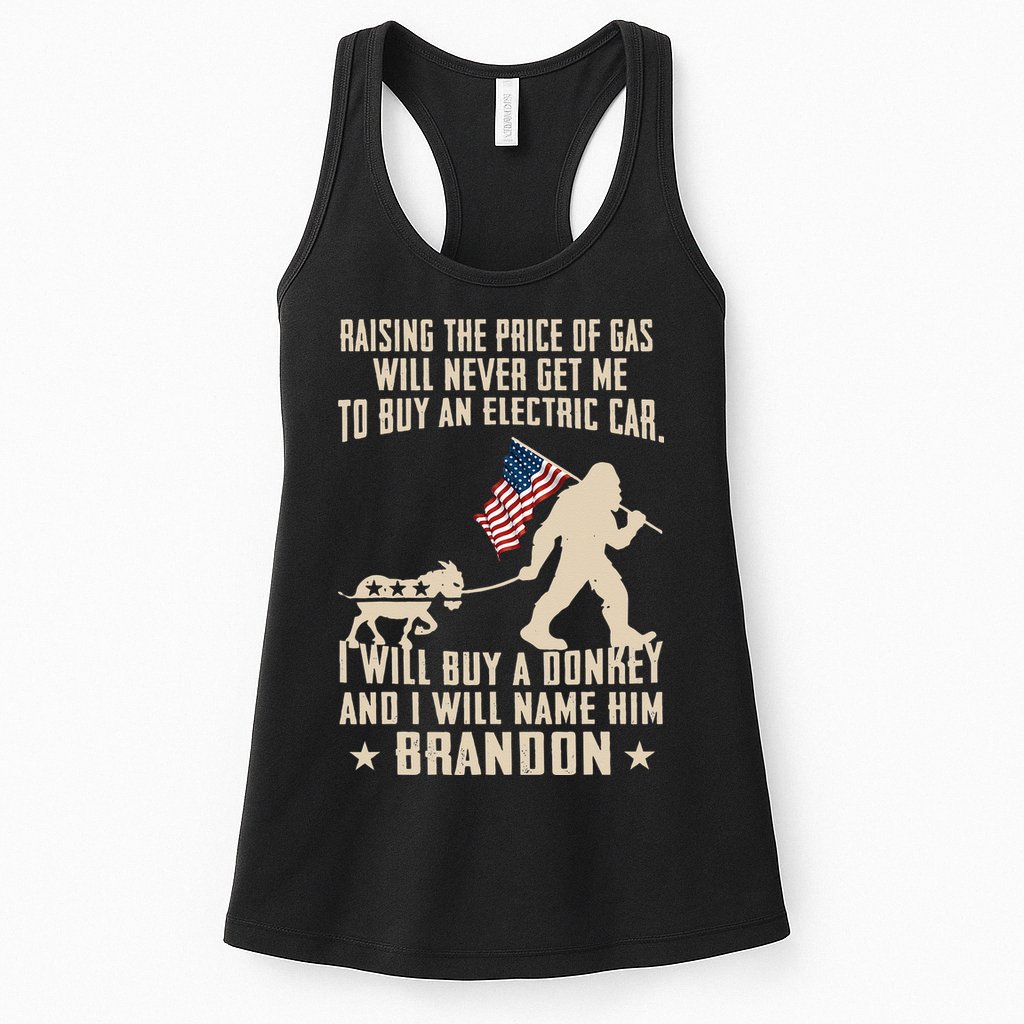Donkey Pox Destroying America Funny Bigfoot Anti Biden Womens Tank Top