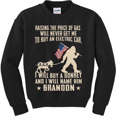 Donkey Pox Destroying America Funny Bigfoot Anti Biden Kids Sweatshirt