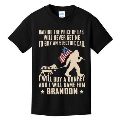 Donkey Pox Destroying America Funny Bigfoot Anti Biden Kids T-Shirt