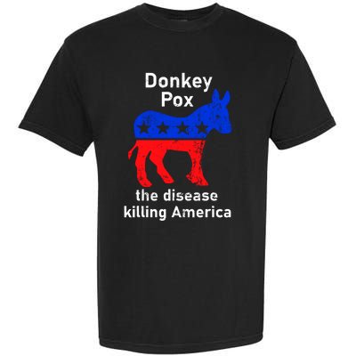 Donkey Pox Donkey Political Funny Satire Garment-Dyed Heavyweight T-Shirt