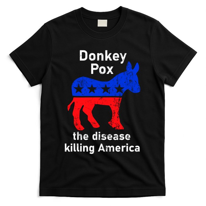 Donkey Pox Donkey Political Funny Satire T-Shirt