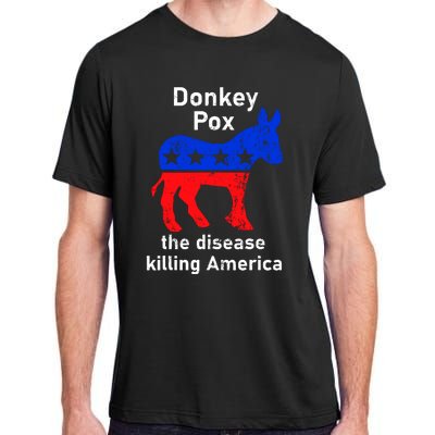 Donkey Pox Donkey Political Funny Satire Adult ChromaSoft Performance T-Shirt