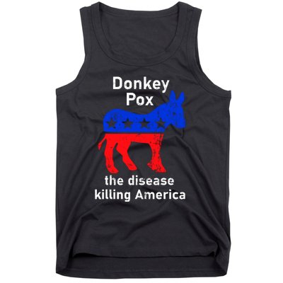 Donkey Pox Donkey Political Funny Satire Tank Top