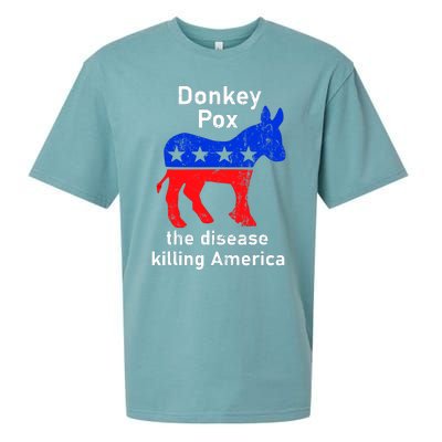 Donkey Pox Donkey Political Funny Satire Sueded Cloud Jersey T-Shirt