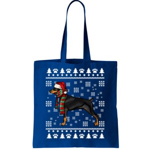 Dober Pinscher Dog Santa Hat Xmas Ugly Christmas Cool Gift Tote Bag