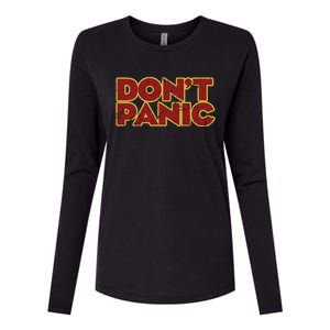 DonT Panic Womens Cotton Relaxed Long Sleeve T-Shirt