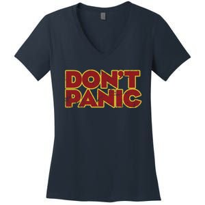 DonT Panic Women's V-Neck T-Shirt